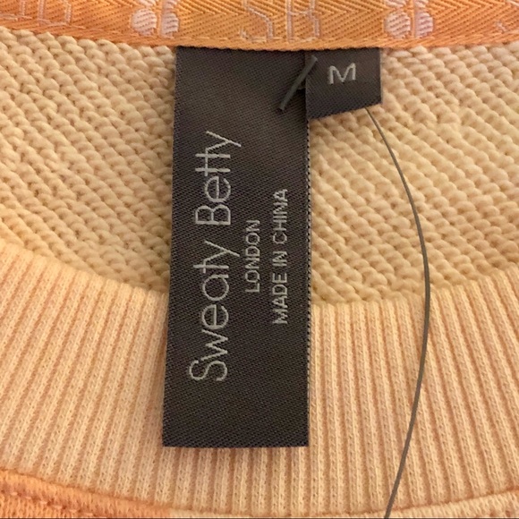 NWT Sweaty Betty Sweatshirt, M (runs large), creamsicle orange, soft and cozy! - Picture 6 of 15